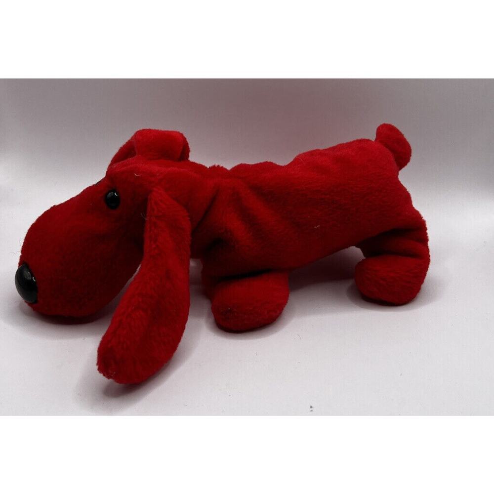 TY Beanie Baby Babies Stuffed Animal Plush Red Dog Rover 1996